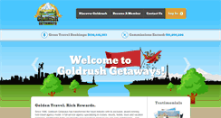 Desktop Screenshot of goldrushgetaways.com
