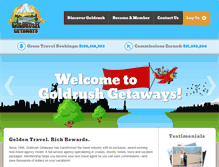 Tablet Screenshot of goldrushgetaways.com